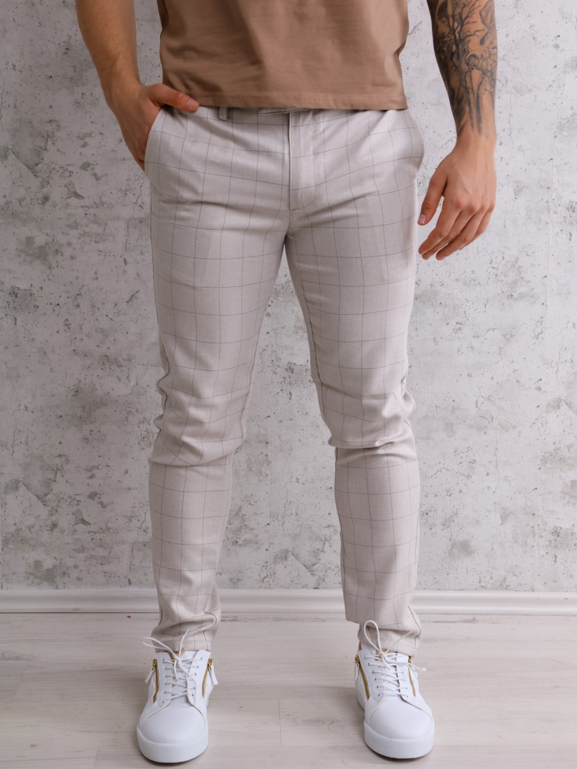 VINCENZO férfi chino nadrág