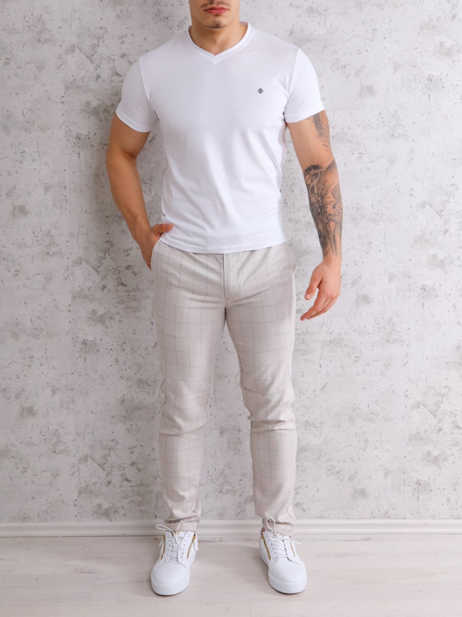 VINCENZO férfi chino nadrág