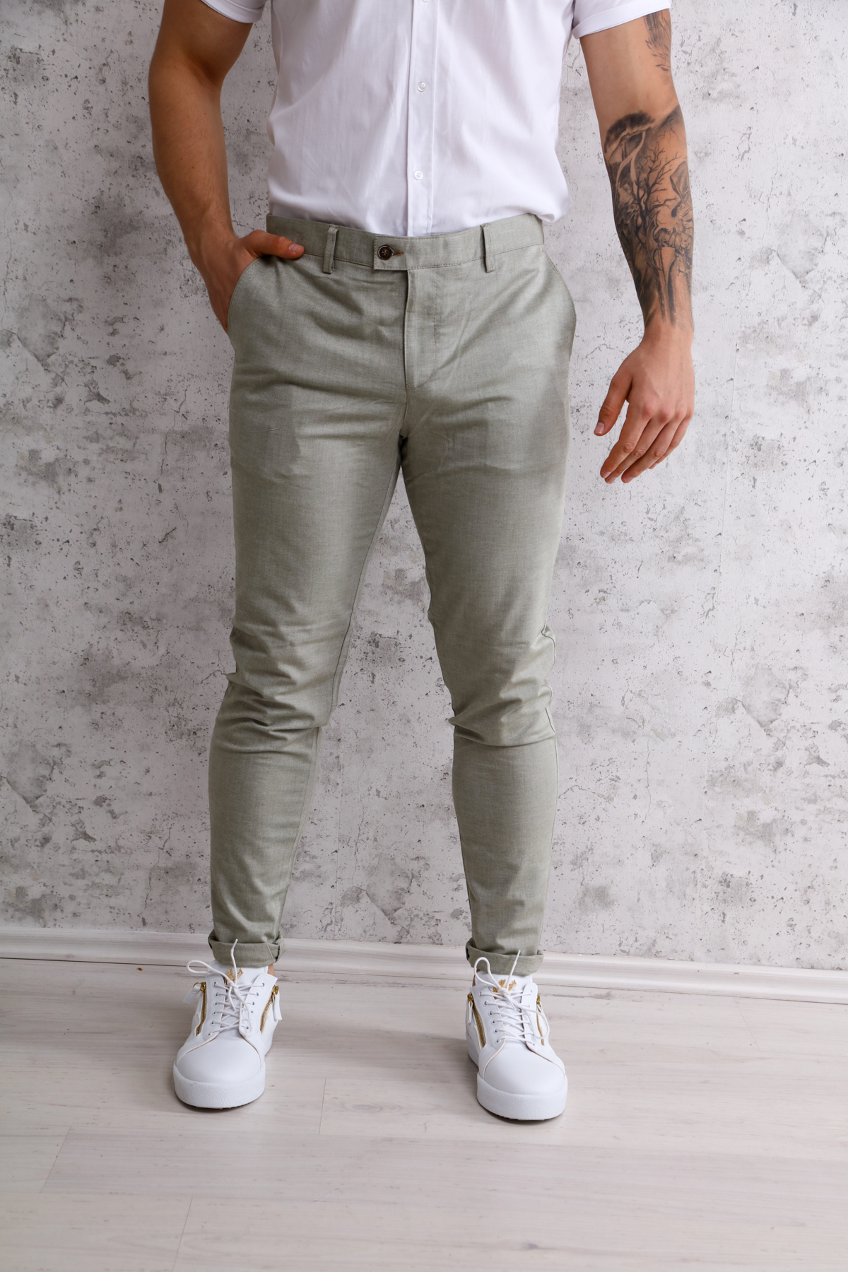 VINCENZO férfi chino nadrág