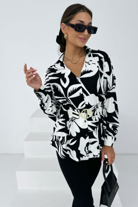 avantgard_collection_noi_elegans_mintas_felso_fekete_feher_viragos_minta