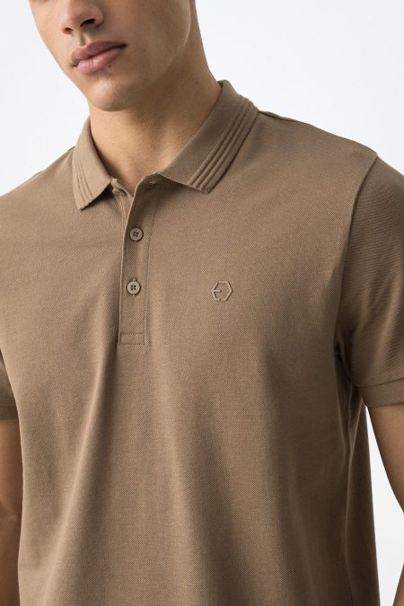 Avantgard_Fashion_Tiffosi_Manning_galleros_bezs_homok_pamut_ferfi_rovid_ujju_polo_