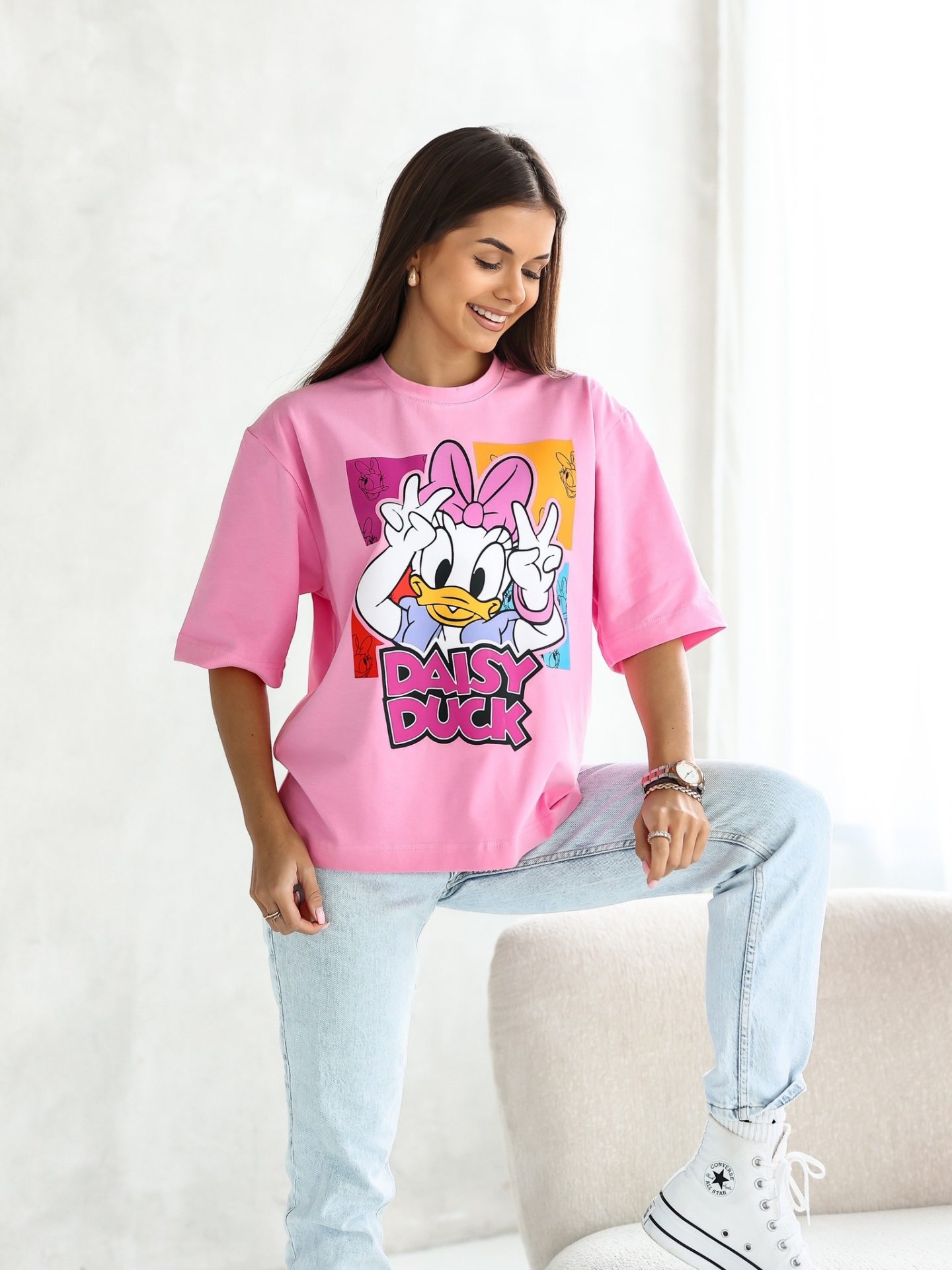 avantgard_collection_2025_tavasz_noi_polo_daisy_duck_fekete_feher_kek_rozsaszin_zold_