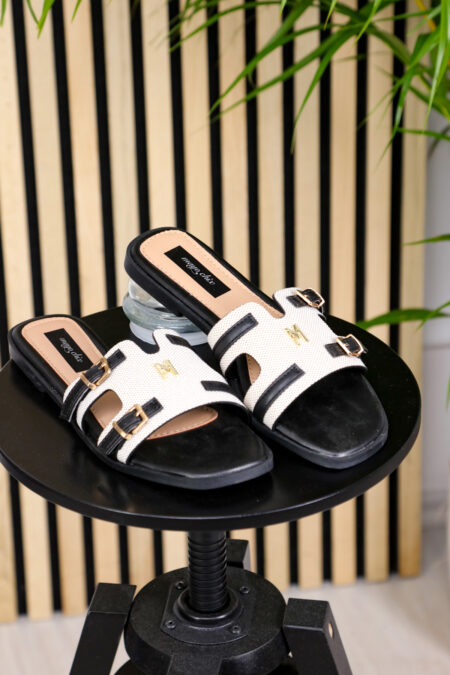 avantgard_collection_MayoChix_papucs_fekete_feher_elegans_nyar_2025_