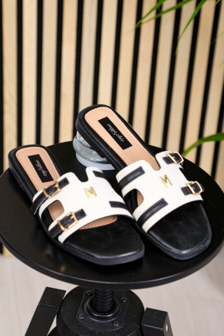 avantgard_collection_MayoChix_papucs_fekete_feher_elegans_nyar_2025_