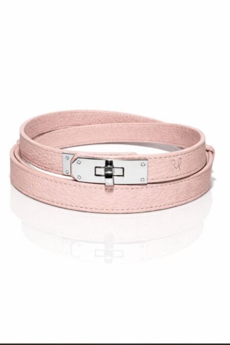 Magenta LUJZA női bőr öv ezüst csattal