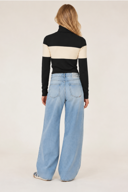 Alternative view of RETRO JEANS ALANNA női kötött garbó