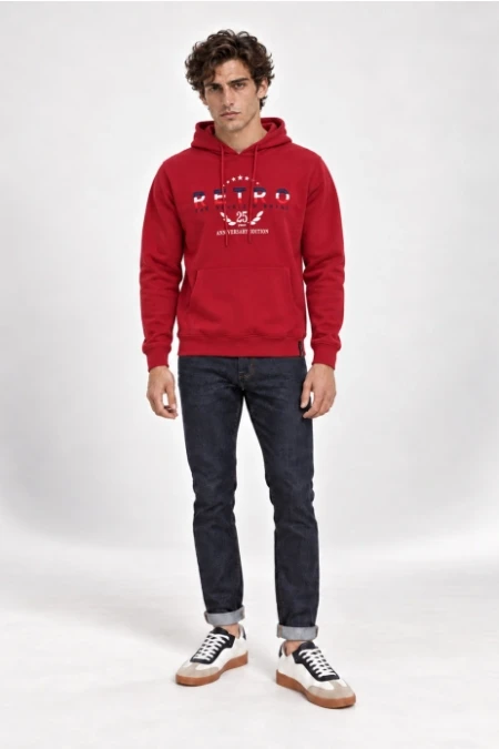 RETRO  JEANS Anniversary férfi kapucnis melegítőfelső - Image 3