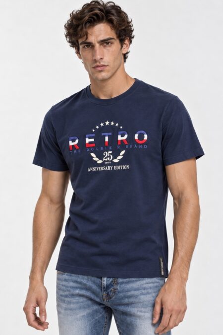 RETRO JEANS Anniversary férfi póló