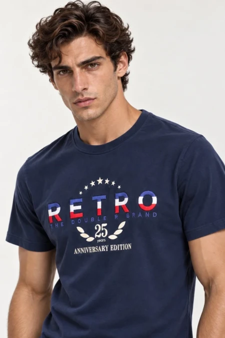 RETRO JEANS Anniversary férfi póló - 3. kép
