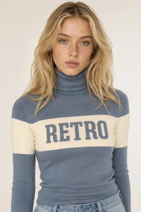 RETRO JEANS ALANNA női kötött garbó - 3. kép